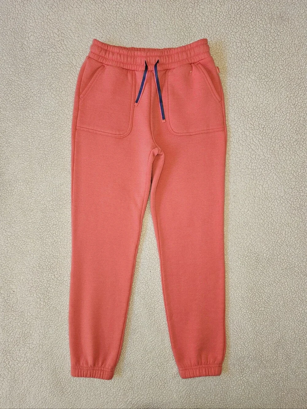 Mondetta Girl's Youth Fleece Jogger Pants Coral / Pink Size M 10-12